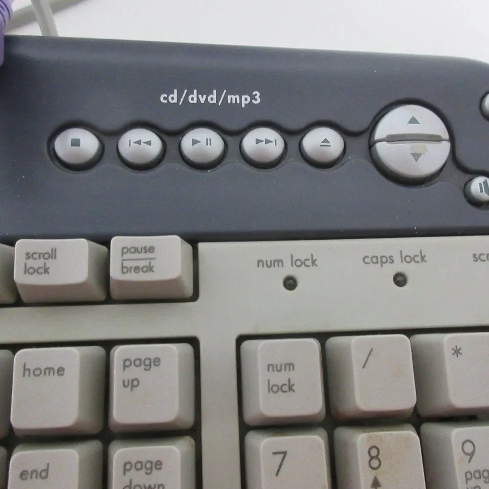 HP SK-2560 Internet/Multimedia PS/2 Wired Keyboard - Beige/Gray